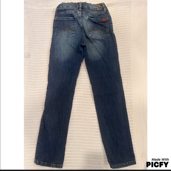 7 For All Mankind Slimmy Big Kid Jeans 12 - Picture 1 of 3